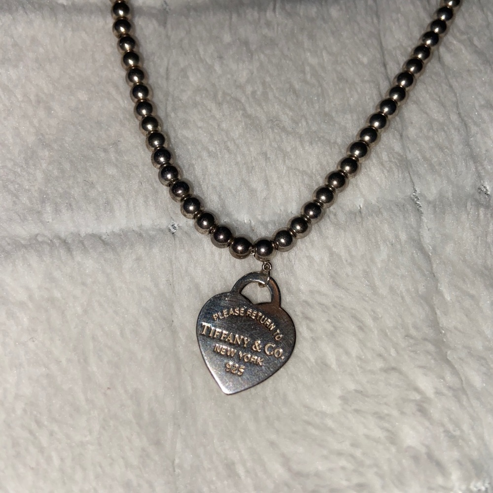 Tiffany & Co Silver Beaded Necklace